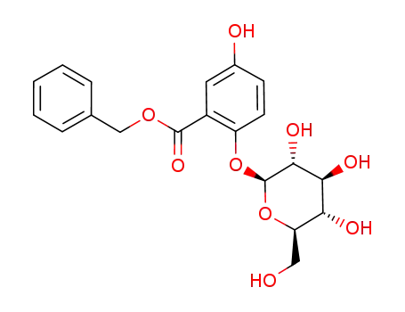 Molecular Structure of 10590-85-9 (2-(β-D-Glucopyranosyloxy)-5-hydroxybenzoic acid benzyl ester)