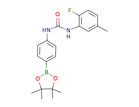 1-(2-Fluoro-5-methylphenyl)-3-(4-(4,4,5,5-tetramethyl-1,3,2-dioxaborolan-2-yl)phenyl)urea