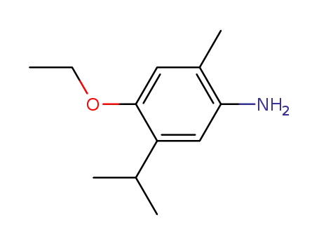 Molecular Structure of 5665-96-3 (4-ethoxy-5-isopropyl-2-methyl-aniline)
