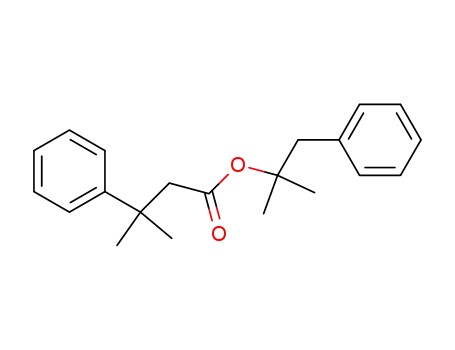 Molecular Structure of 62698-31-1 (3-Methyl-3-phenyl-butyric acid 1,1-dimethyl-2-phenyl-ethyl ester)