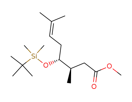 methyl (3S,4R)-4-(tert-butyldimethylsiloxy)-3,7-dimethyl-6-octenoate