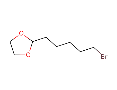 Molecular Structure of 56741-68-5 (2-(5-bromopentyl)-1,3-dioxolane)