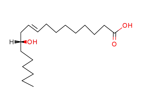 Molecular Structure of 7431-95-0 (RICINOLEIC ACID)