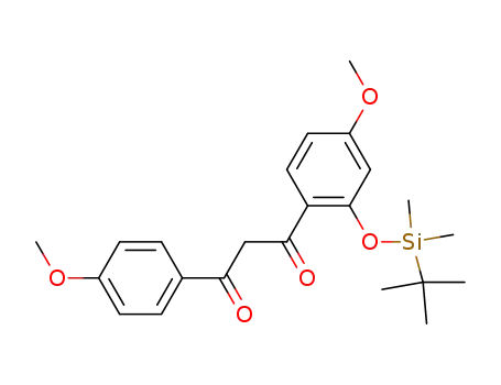 1-[2-(<i>tert</i>-butyl-dimethyl-silanyloxy)-4-methoxy-phenyl]-3-(4-methoxy-phenyl)-propane-1,3-dione