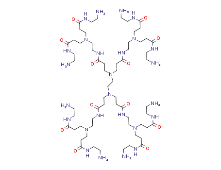 Molecular Structure of 142986-44-5 (STARBURST(R) (PAMAM) DENDRIMER, GENERATION 1)