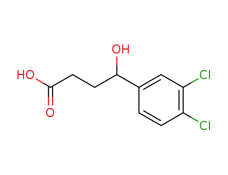 Molecular Structure of 118528-87-3 (4-(3,4-dichlorophenyl)-4-hydroxybutanoic acid)