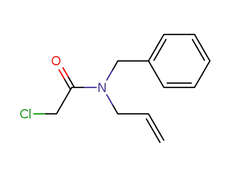 Molecular Structure of 61357-28-6 (Acetamide, 2-chloro-N-(phenylmethyl)-N-2-propenyl-)