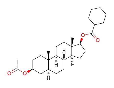 Molecular Structure of 122747-40-4 (3β-acetoxy-17β-cyclohexanecarbonyloxy-5α-androstane)