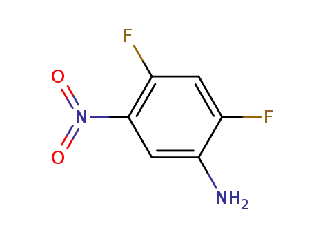 Molecular Structure of 123344-02-5 (2,4-DIFLUORO-5-NITROANILINE)