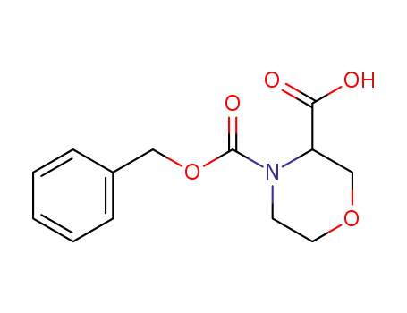 Molecular Structure of 819078-65-4 (4-CBZ-3(S)-MORPHOLINECARBOXYLIC ACID)