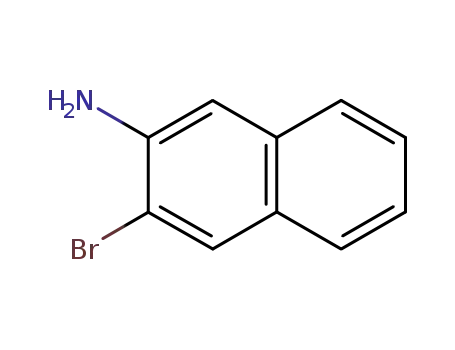 Molecular Structure of 54245-33-9 (3-bromonaphthalen-2-amine)