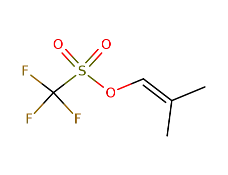 Molecular Structure of 53282-30-7 (2-methylprop-1-en-1-yl trifluoromethanesulfonate)