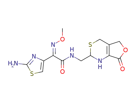 2-<<(2-amino-4-thiazolyl) ((Z)-methoxyimino)acetyl>aminomethyl>-1,2,5,7-tetrahydro-7-oxo-4H-furo<3,4-d> <1,3>thiazine