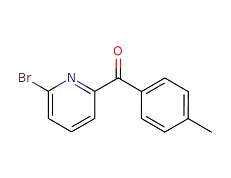 Molecular Structure of 87848-95-1 (6-BROMO-2-PYRIDYL P-TOLYL KETONE)
