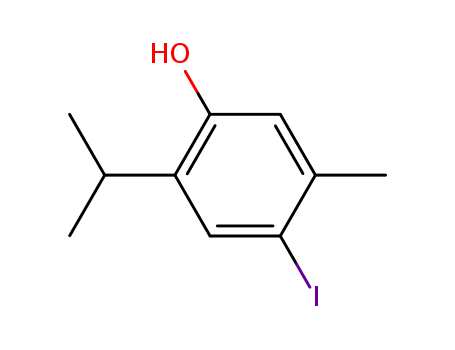 Phenol,4-iodo-5-methyl-2-(1-methylethyl)-