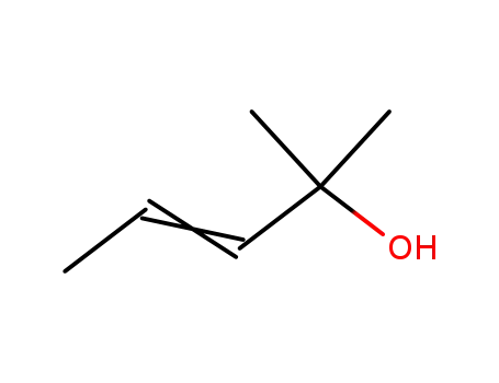 Molecular Structure of 63468-05-3 (2-methylpent-3-en-2-ol)