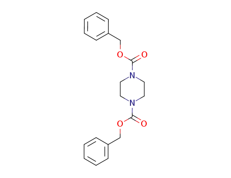 Molecular Structure of 102181-95-3 (1,4-Piperazinedicarboxylic acid, bis(phenylmethyl) ester)