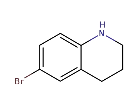 Molecular Structure of 22190-35-8 (6-BROMO-1,2,3,4-TETRAHYDROQUINOLINE)