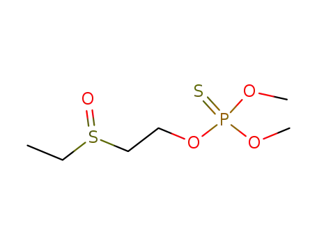 Molecular Structure of 25476-46-4 (Phosphorothioic acid O-[2-(ethylsulfinyl)ethyl]O,O-dimethyl ester)