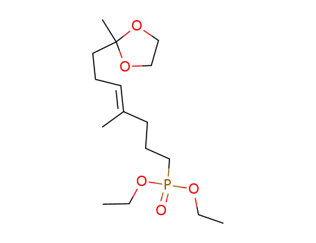 Molecular Structure of 158549-05-4 (4-methyl-1-(diethoxyphosphinyl)-8-ethylenedioxy-4(E)-nonene)