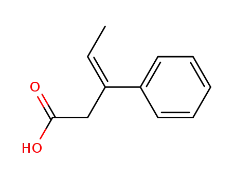 Molecular Structure of 87931-48-4 (3-phenyl-pent-3-enoic acid)