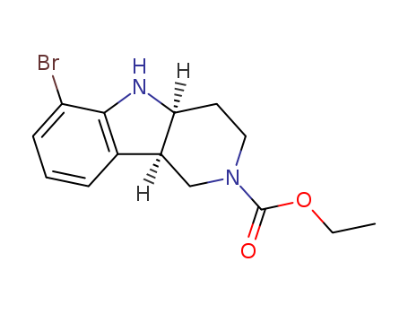 ethyl(4aS,9bR)-6-bromo-1,3,4,4a,5,9b-hexahydro-2H-pyrido[4,3-b]indole-2-carboxylate Cas no.1059630-08-8 98%