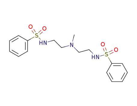 Molecular Structure of 132066-02-5 (<i>N</i>,<i>N</i>'-(3-methyl-3-aza-pentanediyl)-bis-benzenesulfonamide)