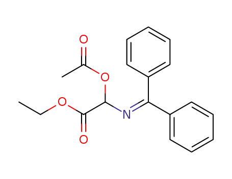 Molecular Structure of 97611-55-7 (2-ACETOXY-N-(DIPHENYLMETHYLENE)GLYCINE ETHYL ESTER)