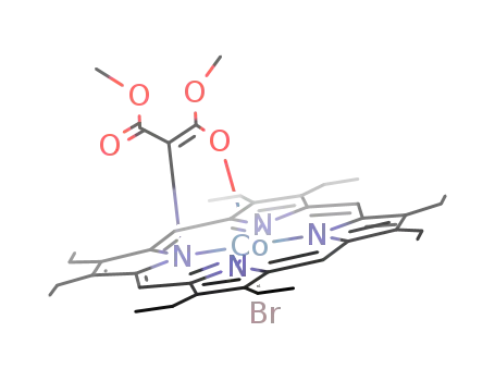 octaethyl(CH{CCCNC})4(C(COOCH<sub>3</sub>)COOCH<sub>3</sub>)cobalt(III)Br