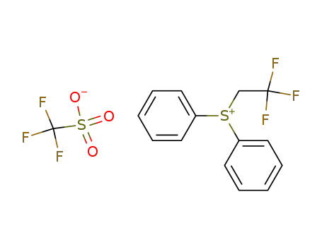 Molecular Structure of 135654-49-8 (diphenyl(2,2,2-trifluoroethyl)sulfonium trifluoromethanesulfonate)
