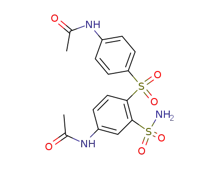 Molecular Structure of 959234-99-2 (5-acetylamino-2-(<i>N</i>-acetyl-sulfanilyl)-benzenesulfonic acid amide)