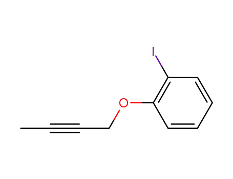 Molecular Structure of 1188474-17-0 (1-(but-2-yn-1-yloxy)-2-iodobenzene)