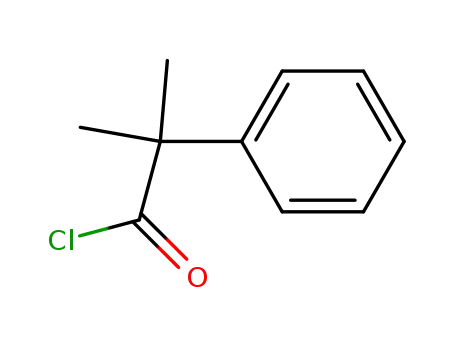 Molecular Structure of 36293-05-7 (2-methyl-2-phenylpropanoyl chloride)