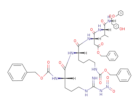 N<sup>α</sup>-benzyloxycarbonyl-N<sup>ω</sup>-nitro-L-arginyl-N<sup>α</sup>-benzyloxycarbonyl-L-lysyl-β-benzyl-L-aspartyl-L-valyl-L-tyrosine benzyl ester
