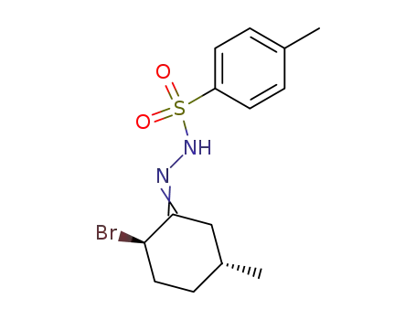 (-)-trans-(2R)-bromo-(5R)-methylcyclohexanone p-toluenesulfonylhydrazone
