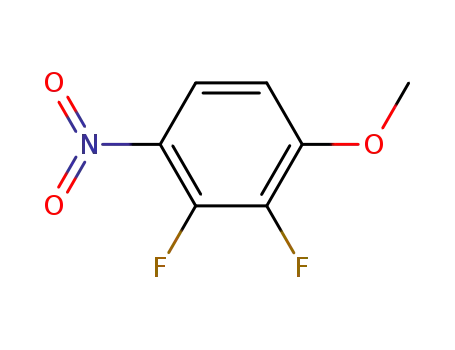 Molecular Structure of 66684-59-1 (2,3-Difluoro-4-nitroanisole)
