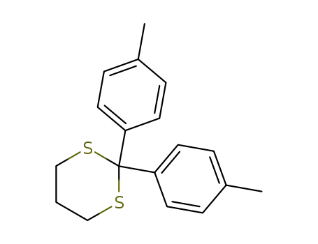Molecular Structure of 94996-75-5 (1,3-Dithiane, 2,2-bis(4-methylphenyl)-)
