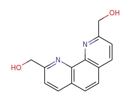 Molecular Structure of 78831-36-4 ((1,10-Phenanthroline-2,9-diyl)diMethanol)