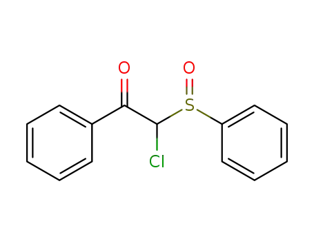 Molecular Structure of 38042-52-3 (Ethanone, 2-chloro-1-phenyl-2-(phenylsulfinyl)-)