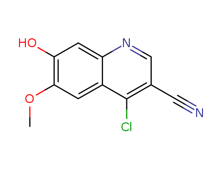 4-Chloro-3-cyano-7-hydroxy-6-methoxyquinoline(263149-10-6)