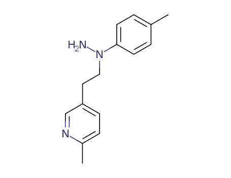 Molecular Structure of 21241-08-7 (2-Methyl-5-(2-(1-p-tolylhydrazinyl)ethyl)pyridine)