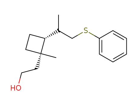 Cyclobutaneethanol, 1-methyl-2-[1-methyl-2-(phenylthio)ethyl]-