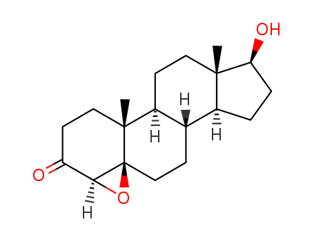 Molecular Structure of 2189-83-5 ((4beta,5beta,17beta)-17-hydroxy-4,5-epoxyandrostan-3-one)
