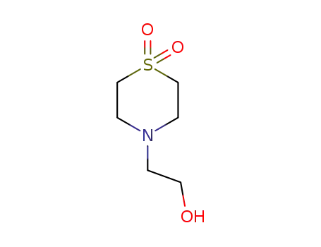 Molecular Structure of 26475-62-7 (4-(2-HYDROXYETHYL)THIOMORPHOLINE 1,1-DIOXIDE)