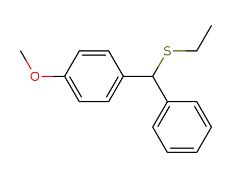 1-<α-(ethylthio)benzyl>-4-methoxybenzene