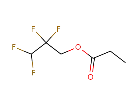 Molecular Structure of 2062-06-8 (2,2,3,3-Tetrafluor-propyl-propionat)