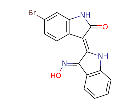 BIO;GSK-3InhibitorIX;6-bromoindirubin-3-oxime;2H-Indol-2-one,6-bromo-3-[(3E)-1,3-dihydro-3-(hydroxyimino)-2H-indol-2-ylidene]-1,3-dihydro-,(3Z)-