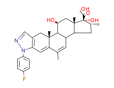 6,16B-DIMETHYL-20-OXO-11B,17A,21-TRIOL-2-(P-FLUOROPHENYL)PREGNA-4,6-DIENO-(3,2-