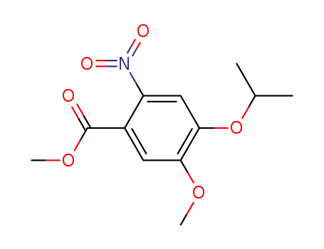 Molecular Structure of 948553-02-4 (Methyl 4-isopropoxy-5-methoxy-2-nitrobenzoate)