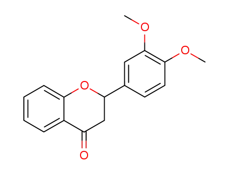 Molecular Structure of 6344-21-4 (2-(3,4-dimethoxyphenyl)-2,3-dihydro-4H-chromen-4-one)
